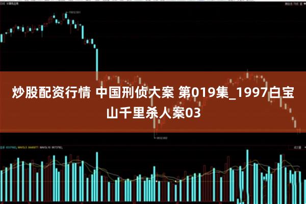 炒股配资行情 中国刑侦大案 第019集_1997白宝山千里杀人案03
